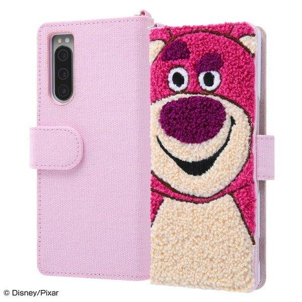 Xperia 5 ケース カバー ミッキー ミニー チップとデール 手帳型 保護 ふわふわ 刺繍 か...