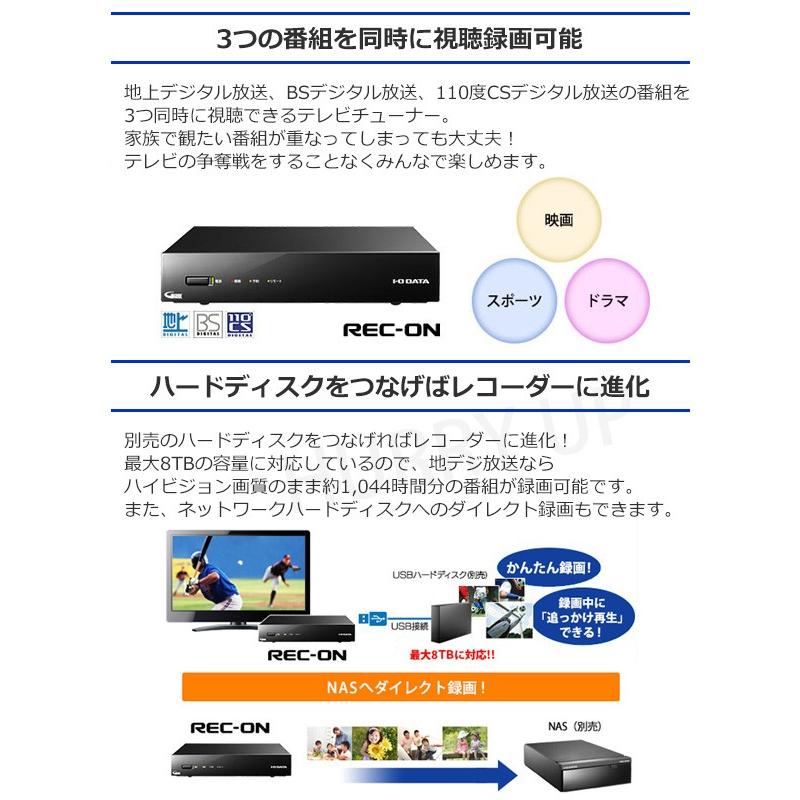 I-O DATA 地上・BS・CS ネットワークチューナー HVTR-BCTX3 HVTR-BCTL | 地上・BS・110度CSデジタル放送対応デジタル