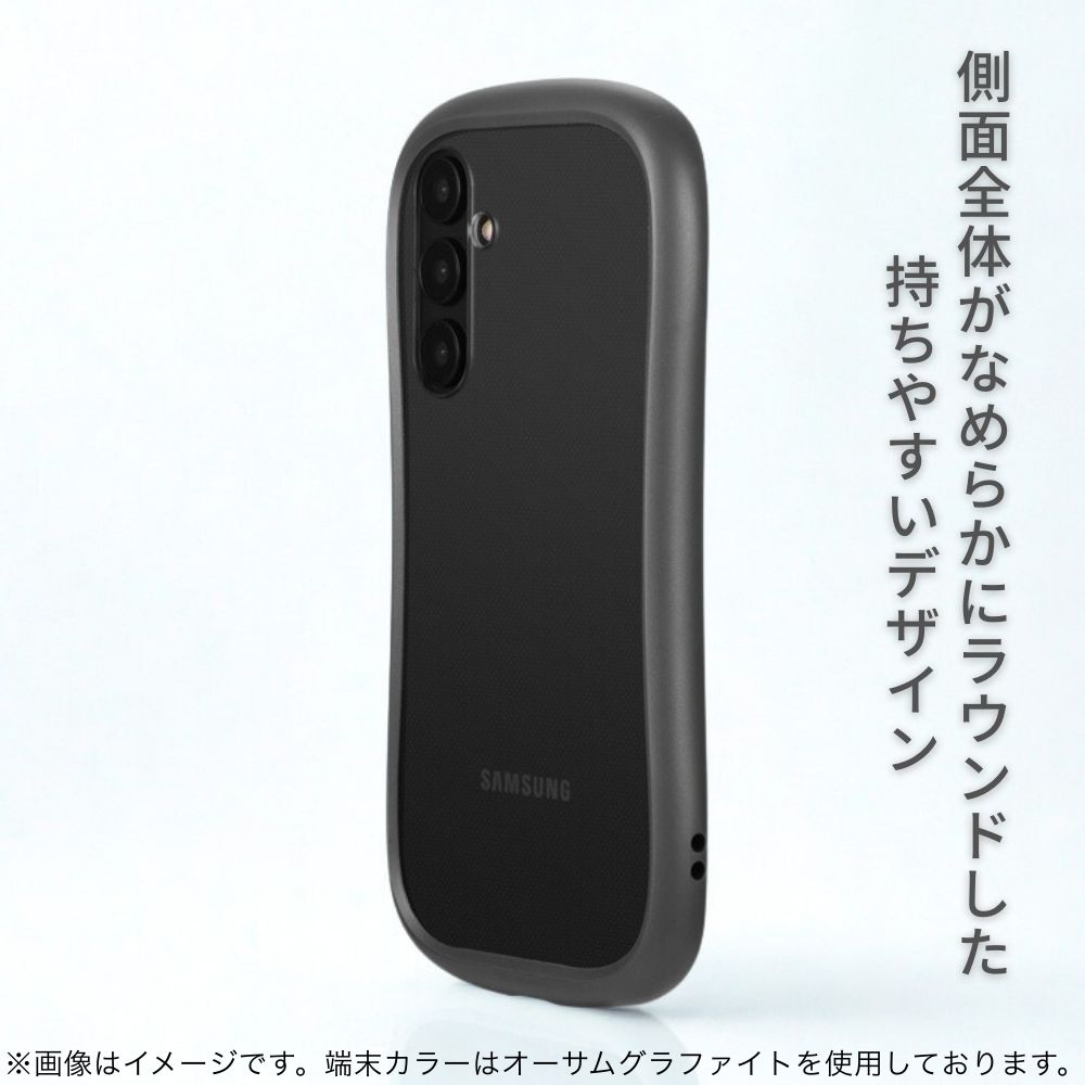 Galaxy A54 5G ケース 背面クリア 耐衝撃 ハイブリッドケース ダーク