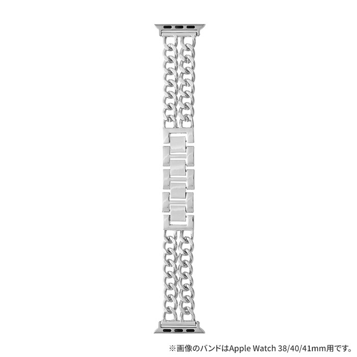 Apple Watch - Apple Watch用リンクブレスレット38/40/41mm シルバー バンド Apple Watch用リンクブレスレット シルバー/ブラック/チタン