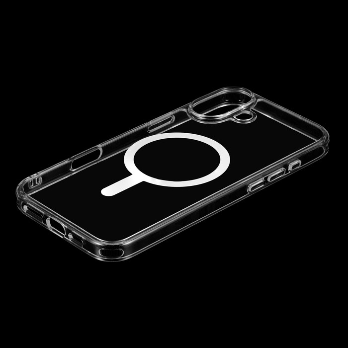 iPhone16Plus ケース ガラス クリア 耐衝撃 Magsafe ハイブリッド 最強