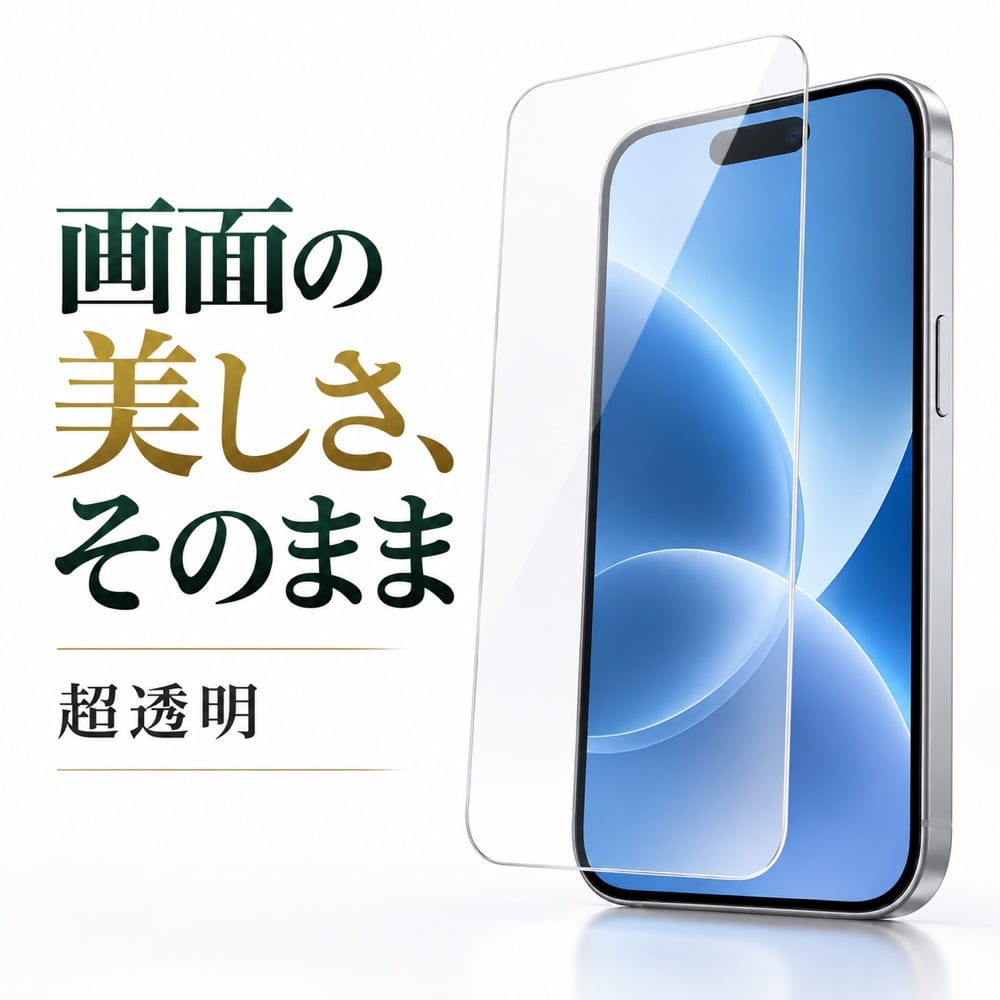 iPhone 17 Pro ガラスフィルム 高透明 LEPLUS NEXT 16 GLASS PREMIUM
