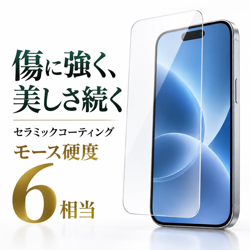 iPhone 17 Pro ガラスフィルム 高透明 LEPLUS NEXT 16 GLASS PREMIUM