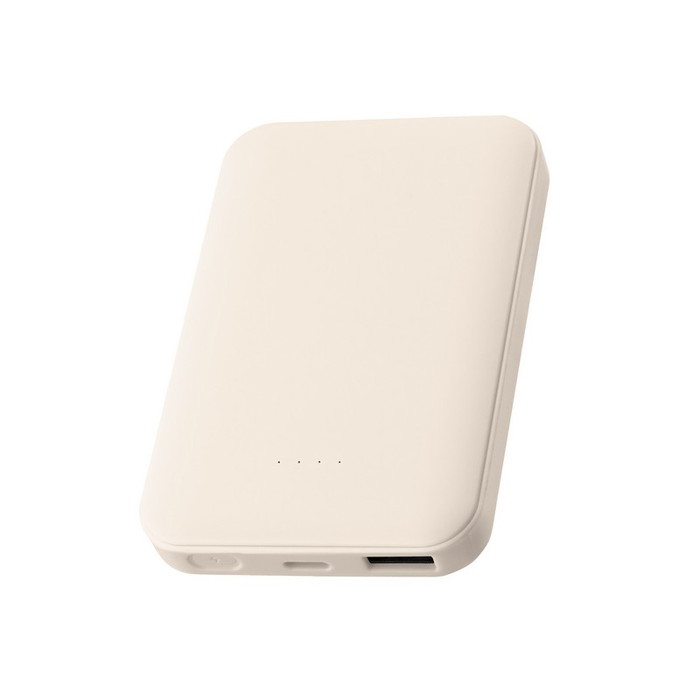 モバイルバッテリー 5000mAh 半固体電池 最大15W 機内持ち込み コンパクト スリム PSE認証済 iPhone Android USB-C タイプC USB-A タイプA グレー スマホ充電 |  | 02