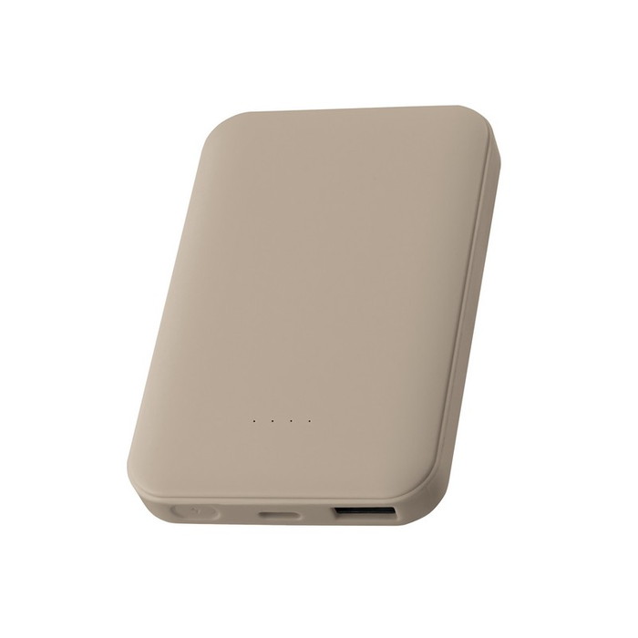 モバイルバッテリー 5000mAh 半固体電池 最大15W 機内持ち込み コンパクト スリム PSE認証済 iPhone Android USB-C タイプC USB-A タイプA グレー スマホ充電 |  | 03