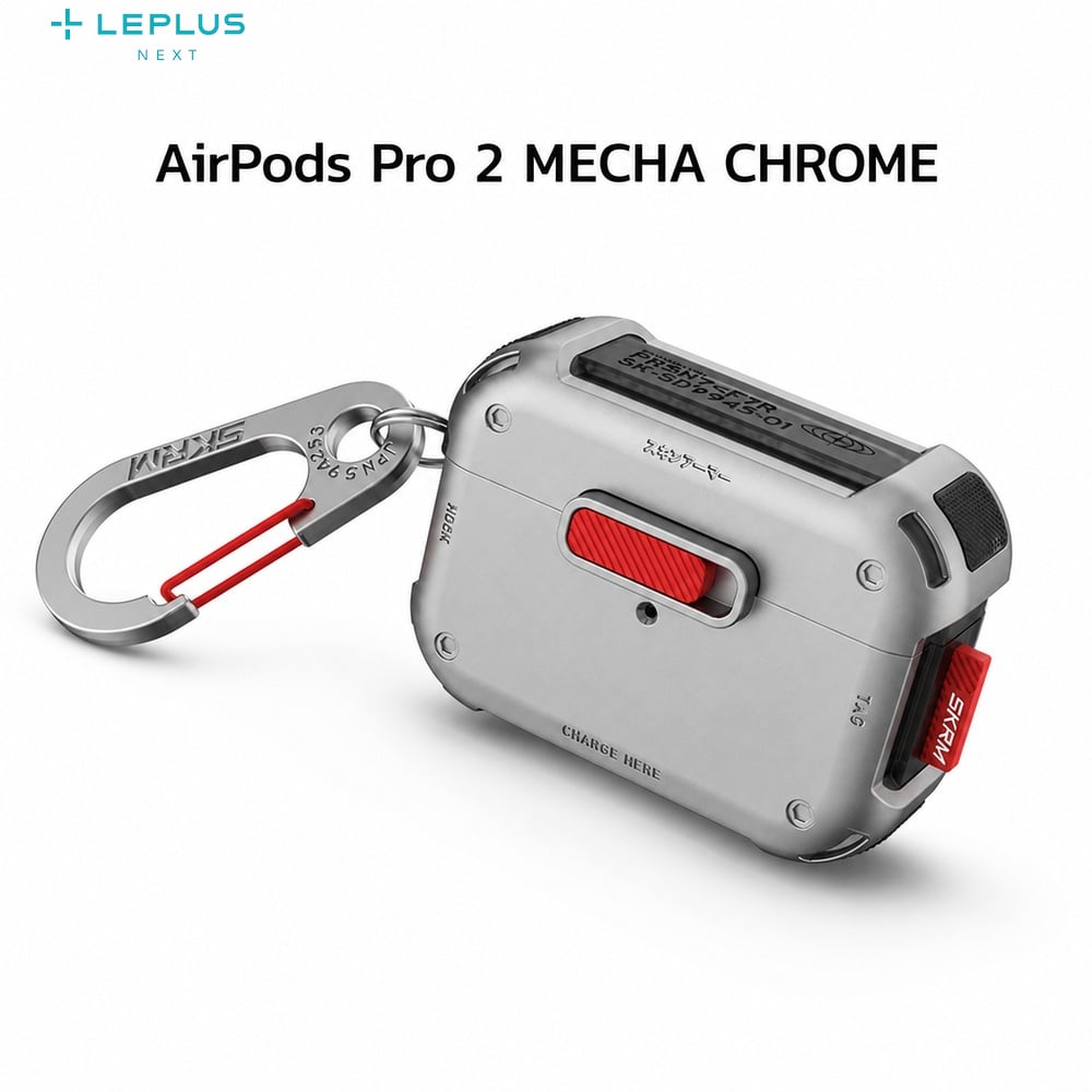 AirPods Pro 2 ケース SKINARMA ハイブリッド TPU PC カラビナ付き