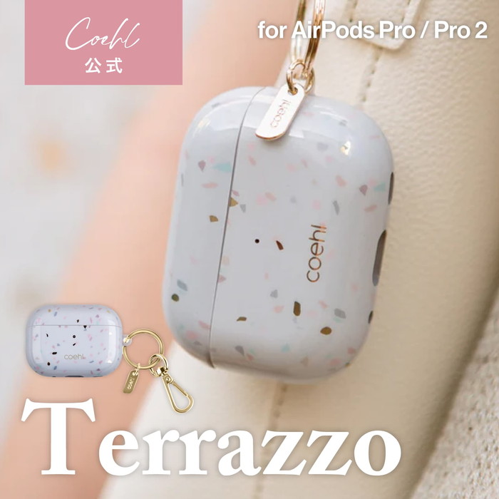 AirPods Pro 2 ケース かわいい おしゃれ クリア カラビナ キーリング