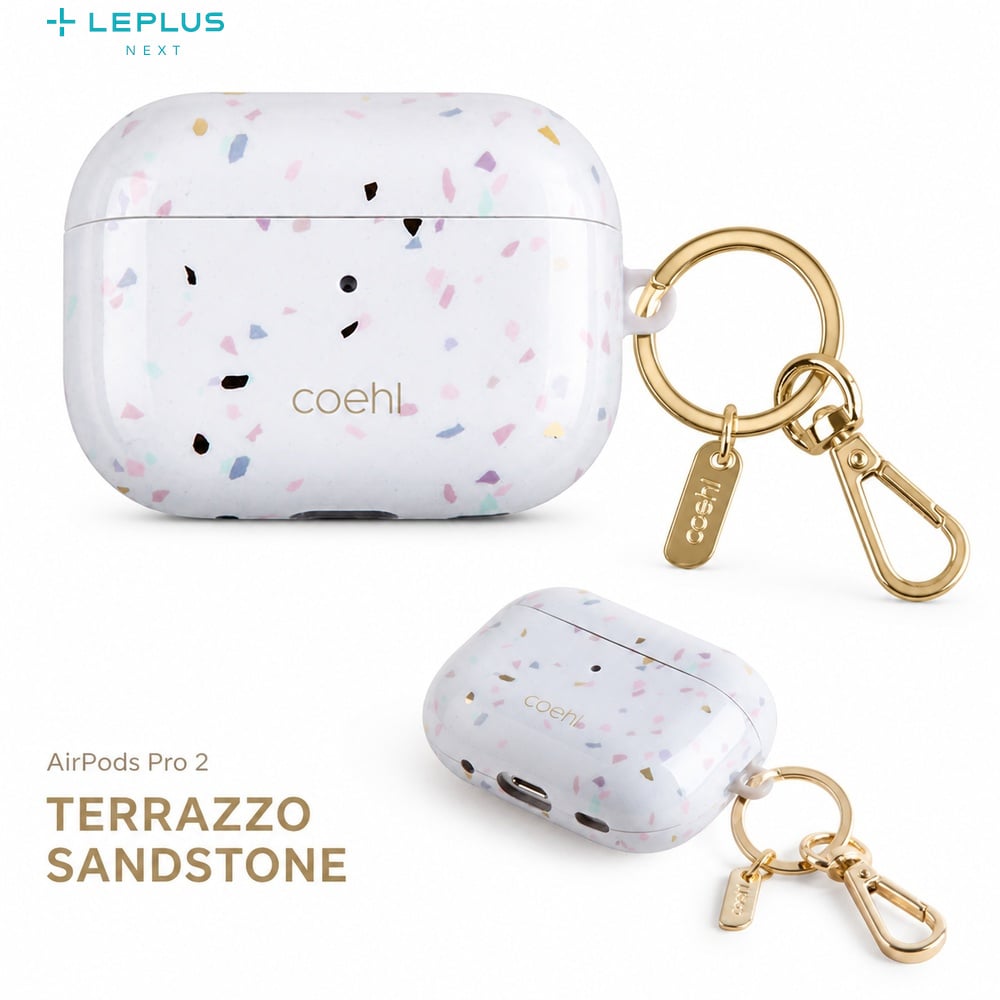 AirPods Pro 2 ケース クリア Coehl 耐傷 ハイブリッド TPU 亜鉛合金