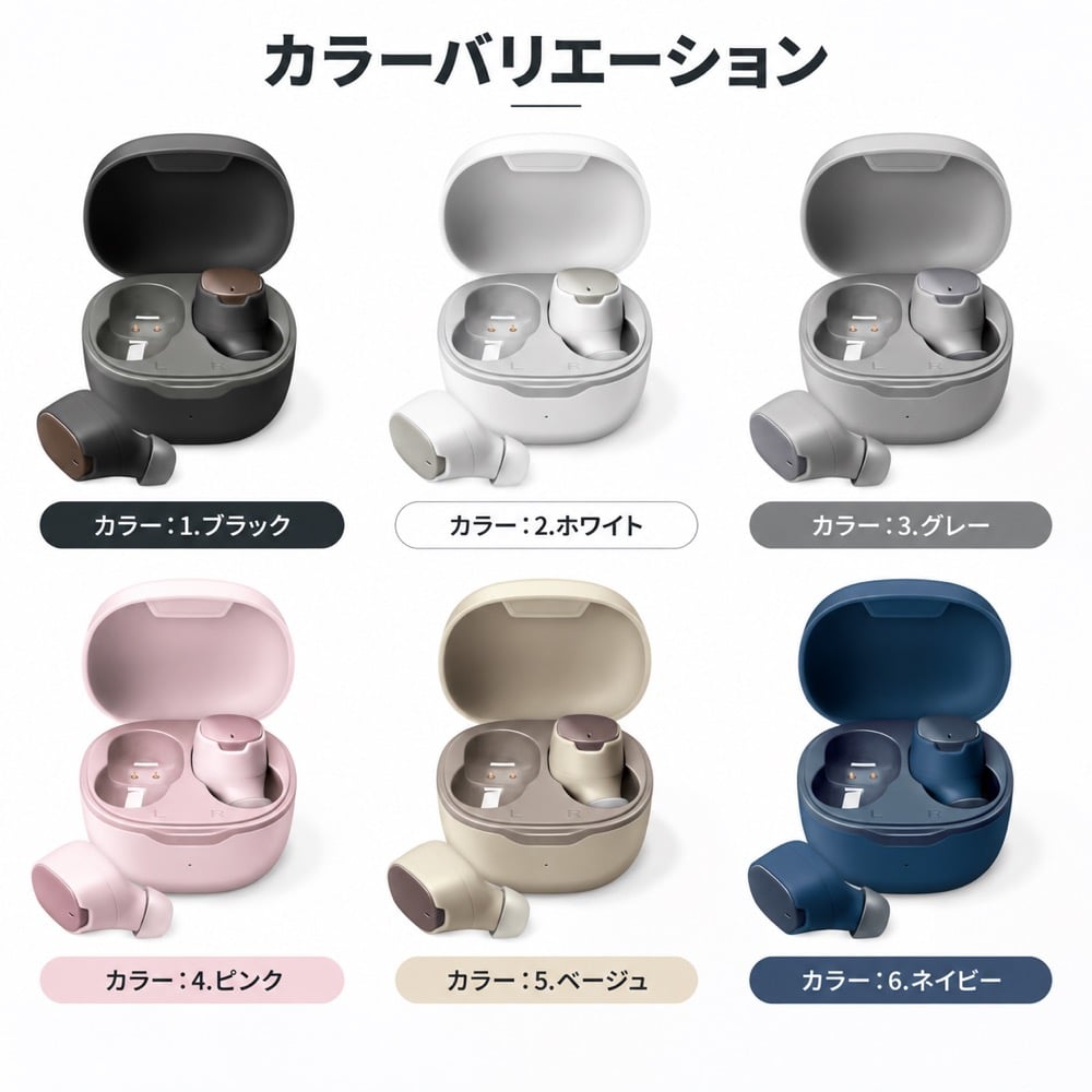 イヤホン Premium Style ブラック カナル型 Bluetooth 5.3 AAC対応