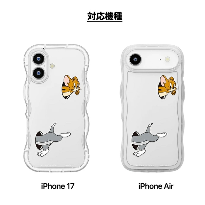 iPhone17 ケース トムとジェリー クリア かわいい 耐衝撃 iPhone 17