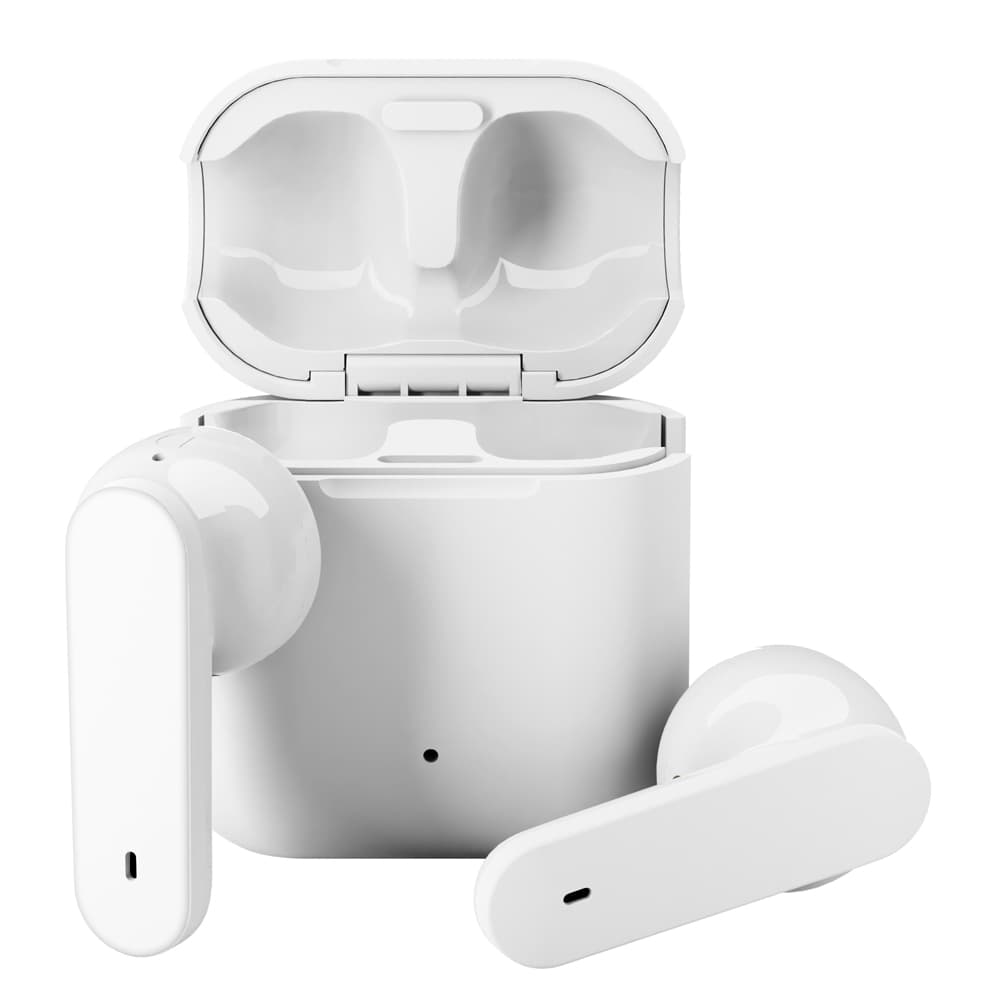 イヤホンケース ホワイト ライトニング充電左耳付き 片耳 ワイヤレスイヤホン Bluetooth 5.0 PGA 充電ケース付 ホワイト