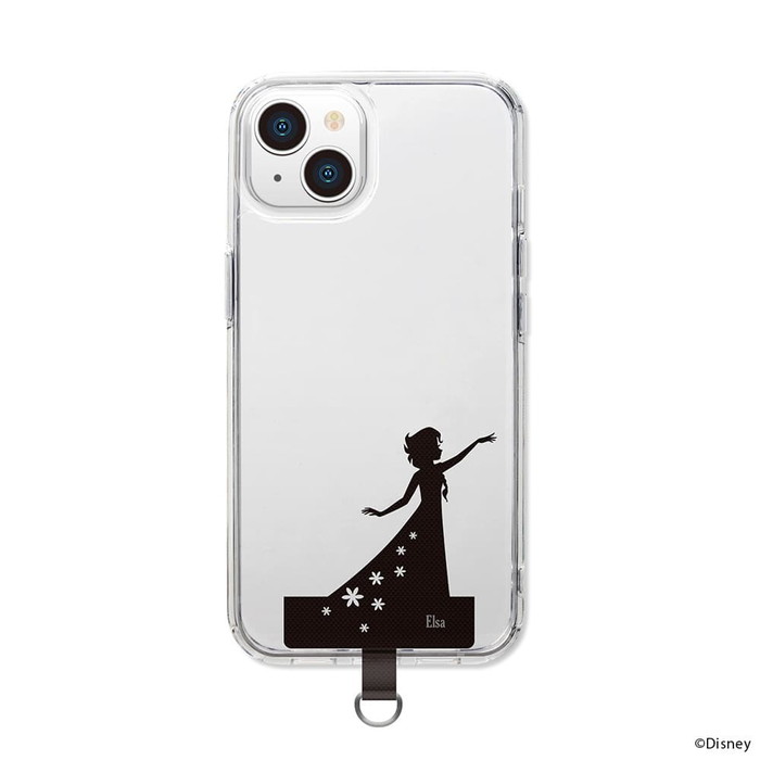 ストラップホルダー ディズニー スマホに挟める かわいい 影 