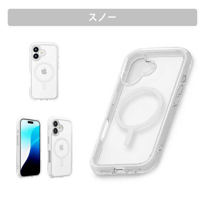 iPhone 16 ケース 透明 透明ケース シンプル かわいい 韓国 MagSafe