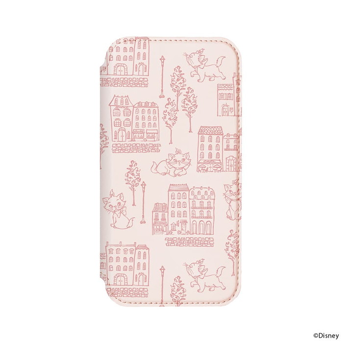 iPhone16e 手帳型ケース ディズニー カバー マリー キャット ガラス