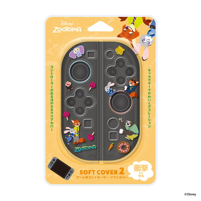 Nintendo Switch2 ジョイコンカバー クリア ズートピア ニック joy-con