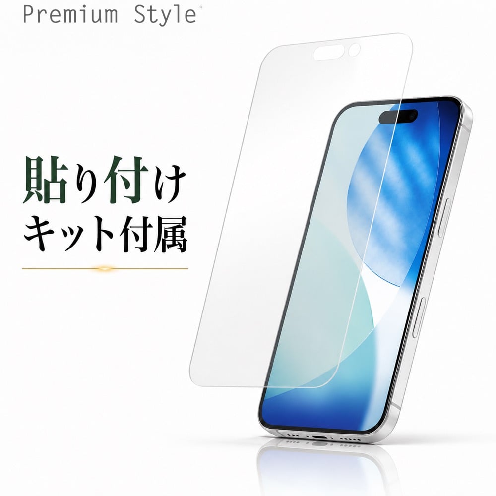 iPhone 17 Pro 保護フィルム 高透明 PGA 16 全画面保護 高光沢 ガイド