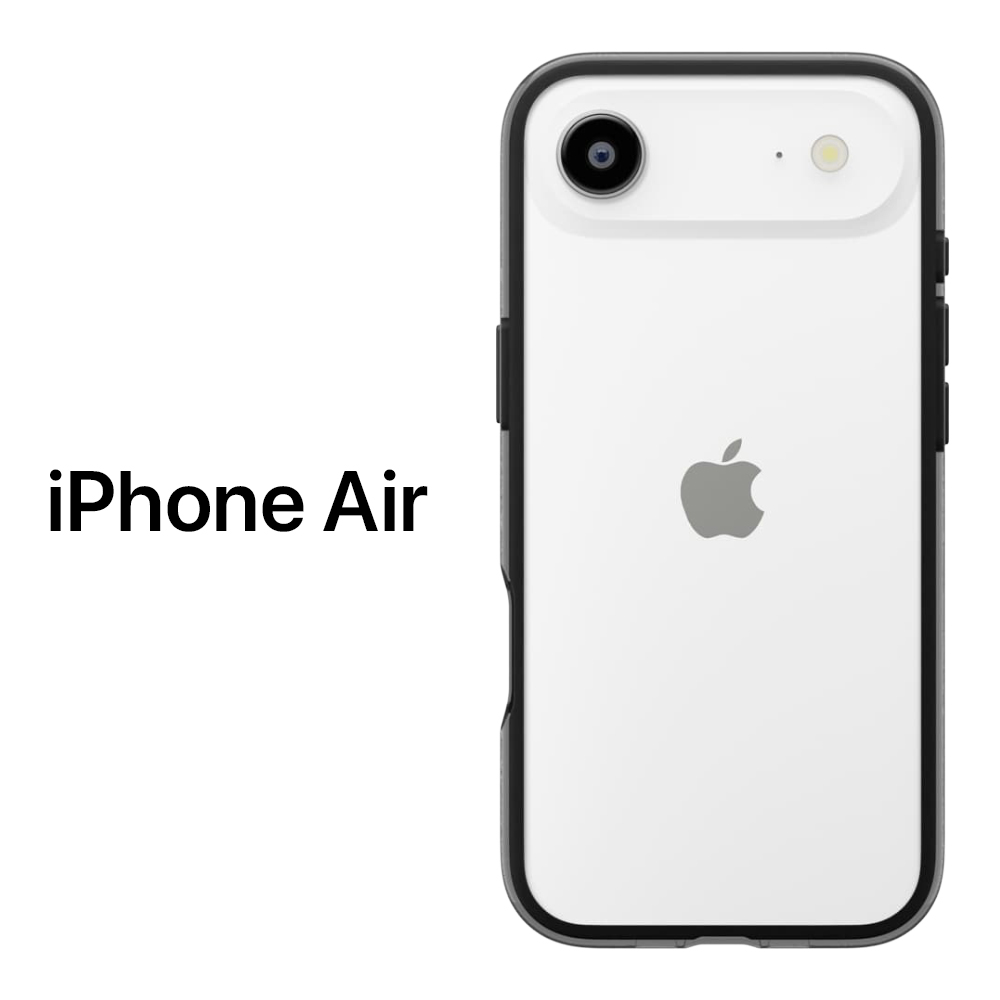 iPhone Air バンパー ケース iPhoneAir 耐衝撃 ブラック ハイブリッド