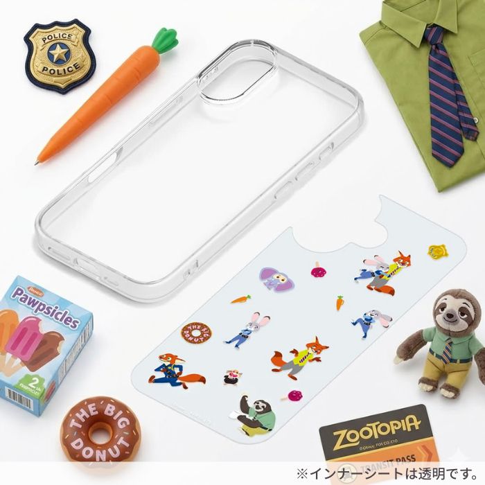 iPhone 17 ケース ディズニー クリア 耐衝撃 ズートピア ニック