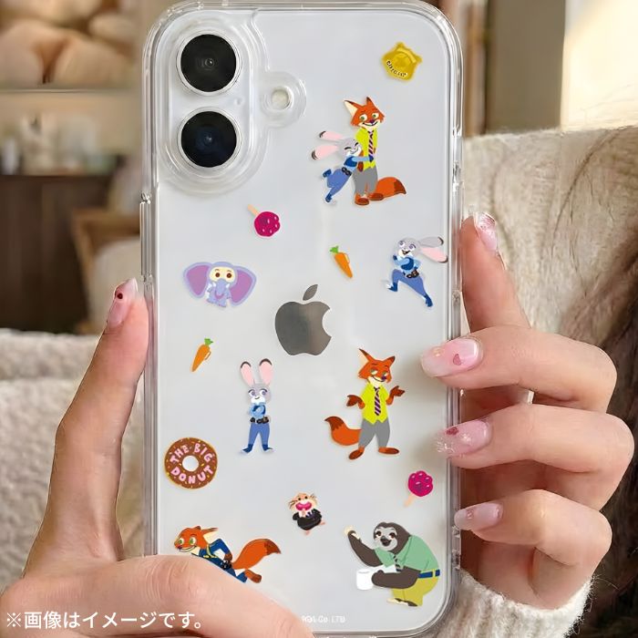 iPhone 17 ケース ディズニー クリア 耐衝撃 ズートピア ニック