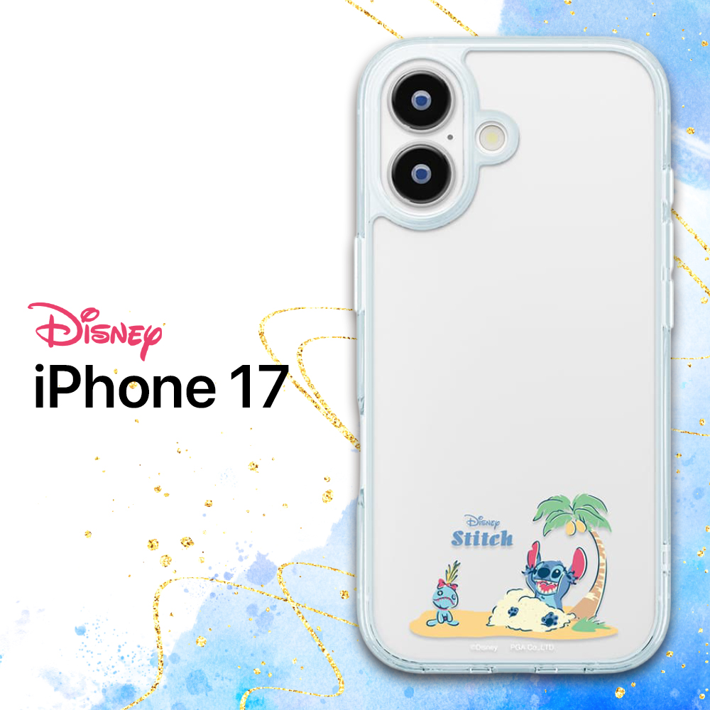 iPhone 17 ケース ディズニー クリア 耐衝撃 スティッチ 高透明