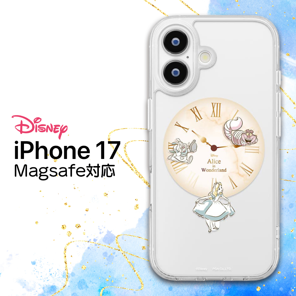 iPhone 17 ケース ディズニー MagSafe対応 クリア 耐衝撃 アリス