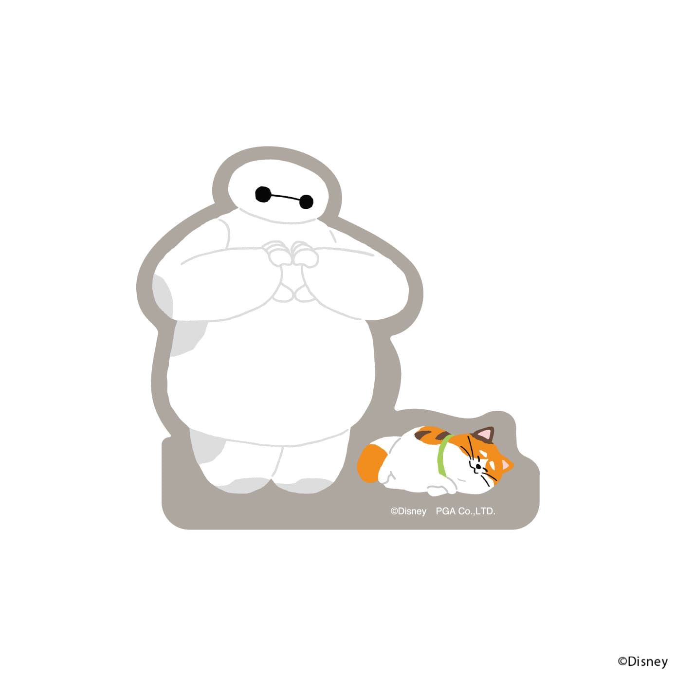 ステッカー キャラクター ディズニー ベイマックス モチ シール スマホ