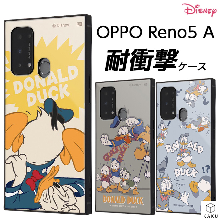 Disney OPPO Reno5 A ケース ドナルド ディズニー 耐衝撃