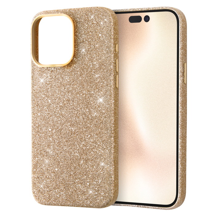 FullGram iPhone15ケース Elite ゴールド iPhone15 6.1インチ TPUソフトケース メタリック LUSTANT