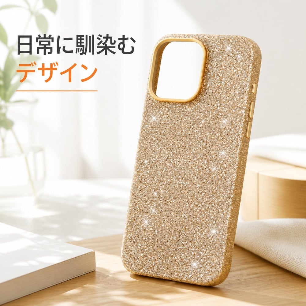 iPhone 15 Pro Max ケース デジタルアルキミスト カメラ保護 ラメ PU