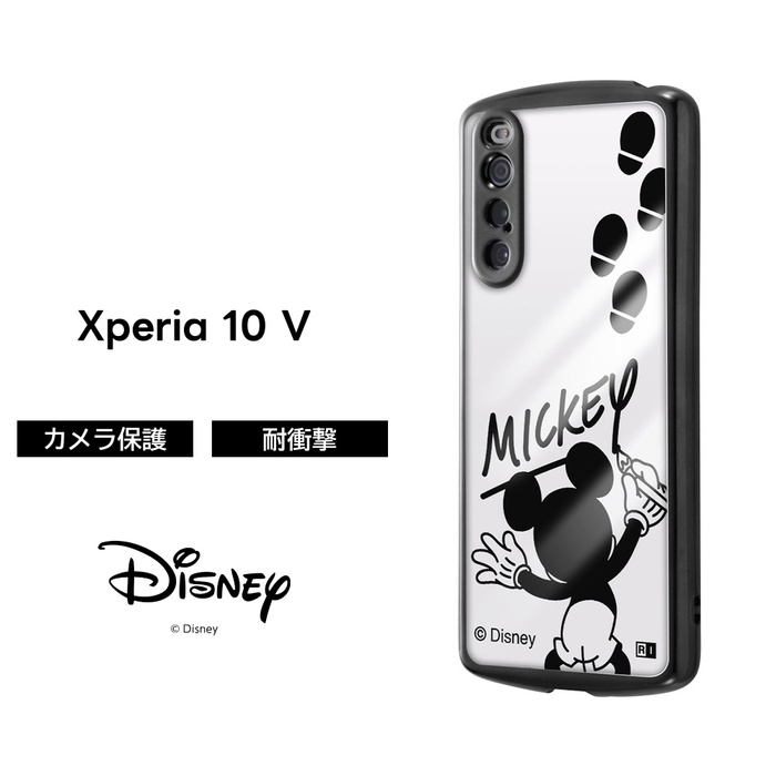 Disney（ディズニー） ミッキー Xperia 10 V ケース クリア 耐衝撃