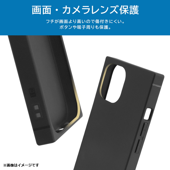 ray-out iPhone 15 ケース 耐衝撃 シンプル スクエア 四角