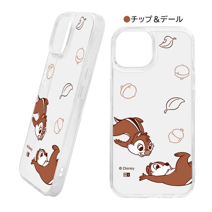 Disney（ディズニー） iPhone 15 ケース チップとデール クリアケース
