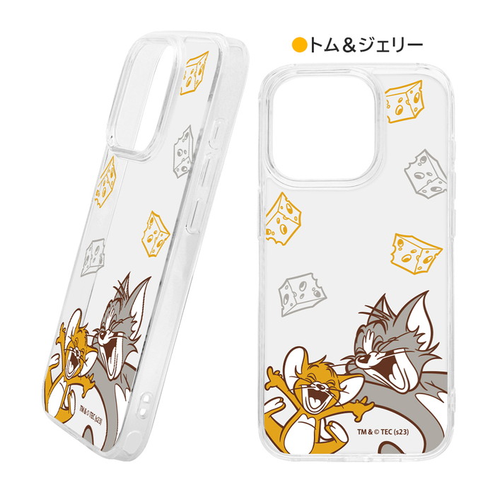 ワーナー・ブラザース iPhone 15 Pro ケース トムとジェリー クリア