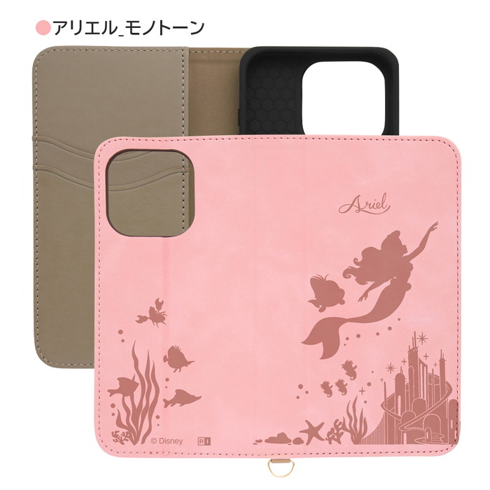 リトルマーメイド Old Book Case 手帳型スマホケース リトルマーメイド
