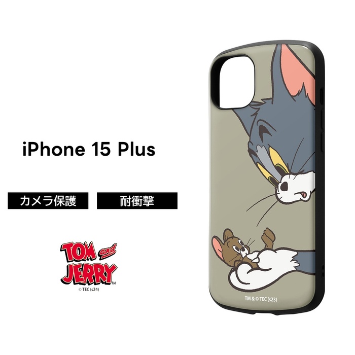 ワーナー・ブラザース iPhone 15 Plus ケース トムとジェリー 耐衝撃