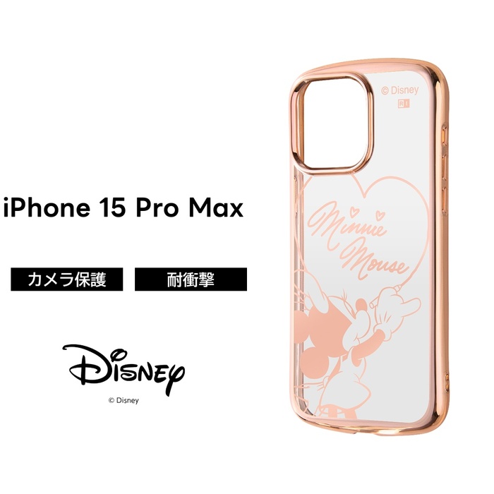 Disney（ディズニー） iPhone 15 Pro Max ケース ミニーマウス クリア