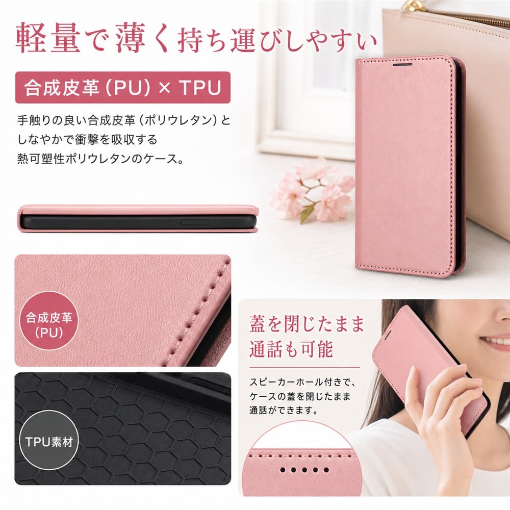 ray-out（レイアウト） AQUOS sense8 ケース 手帳型 AQUOSsense8 SH