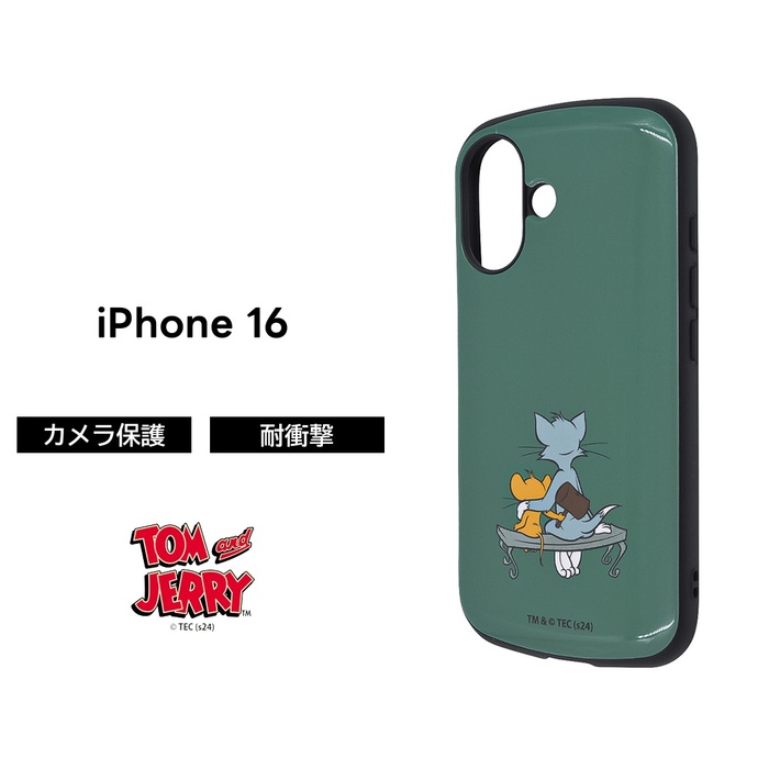 iPhone 16 ケース 耐衝撃 トムとジェリー iPhone16 アイフォン16 トム