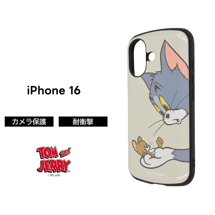 iPhone 16 ケース 耐衝撃 トムとジェリー iPhone16 アイフォン16 トム