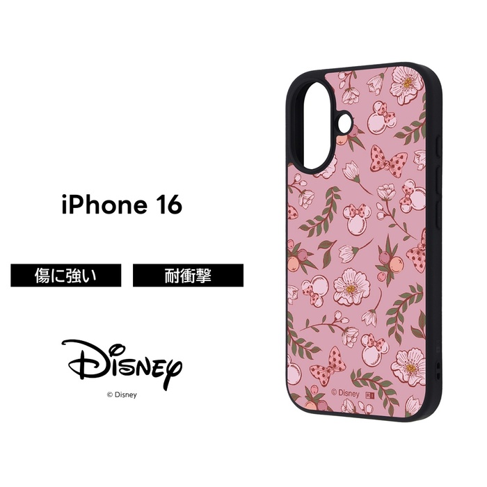 iPhone 16 ケース ミニー 耐衝撃 iPhone16 アイフォン16 ディズニー