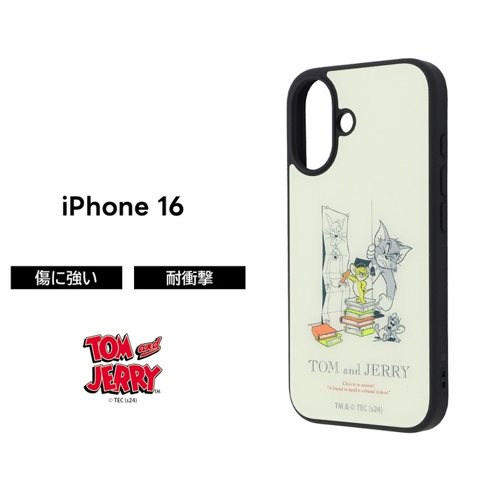 iPhone 16 ケース トムとジェリー 耐衝撃 iPhone16 アイフォン16