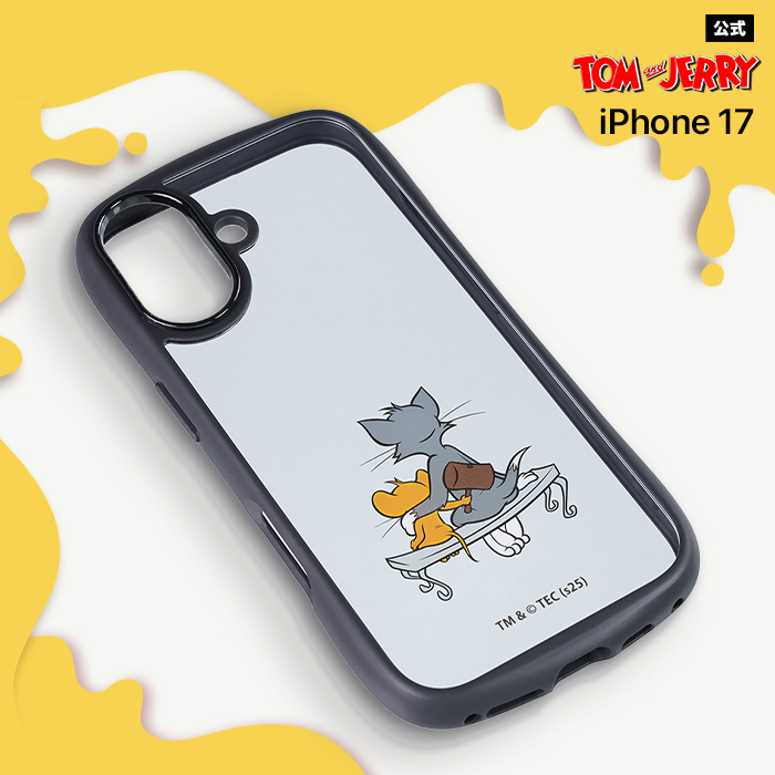 ケースティファイ　トムとジェリー　iPhone17 ケース　ミラー iPhone17 ケース トムとジェリー クリア かわいい 耐衝撃 iPhone 17
