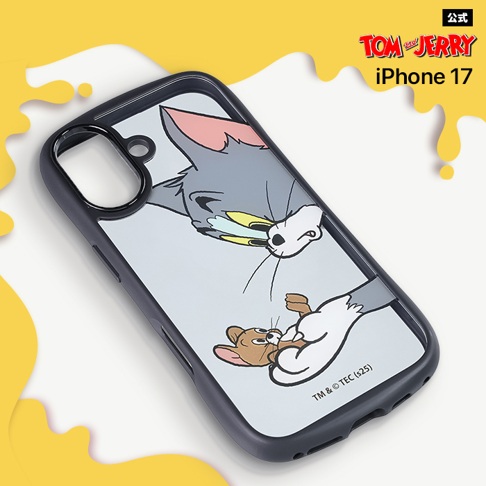 ケースティファイ　トムとジェリー　iPhone17 ケース　ミラー iPhone 17 ケース トムとジェリー クリア iPhone17 アイフォン17