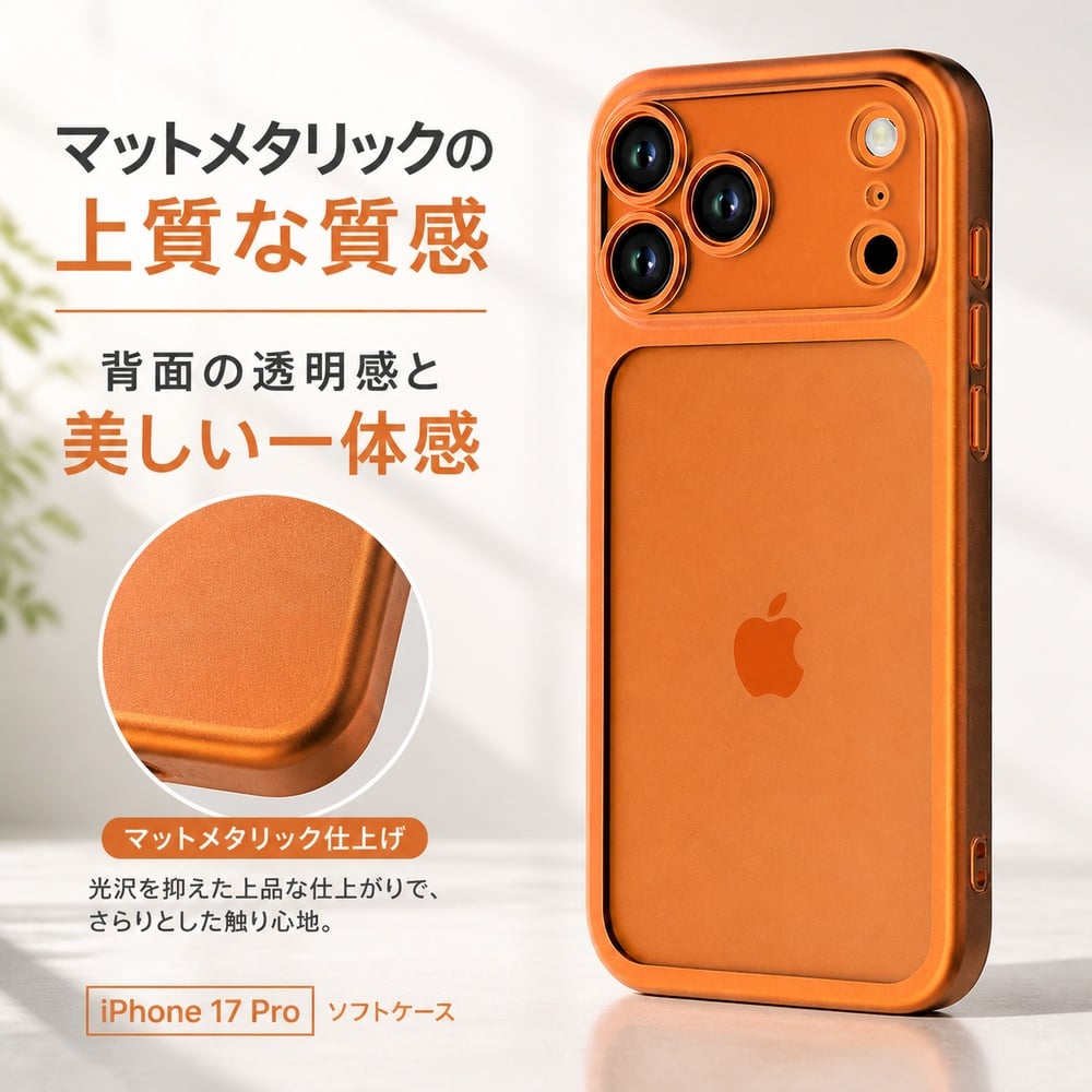 iPhone 17 Pro ケース クリア フレームカラー iPhone17Pro アイフォン