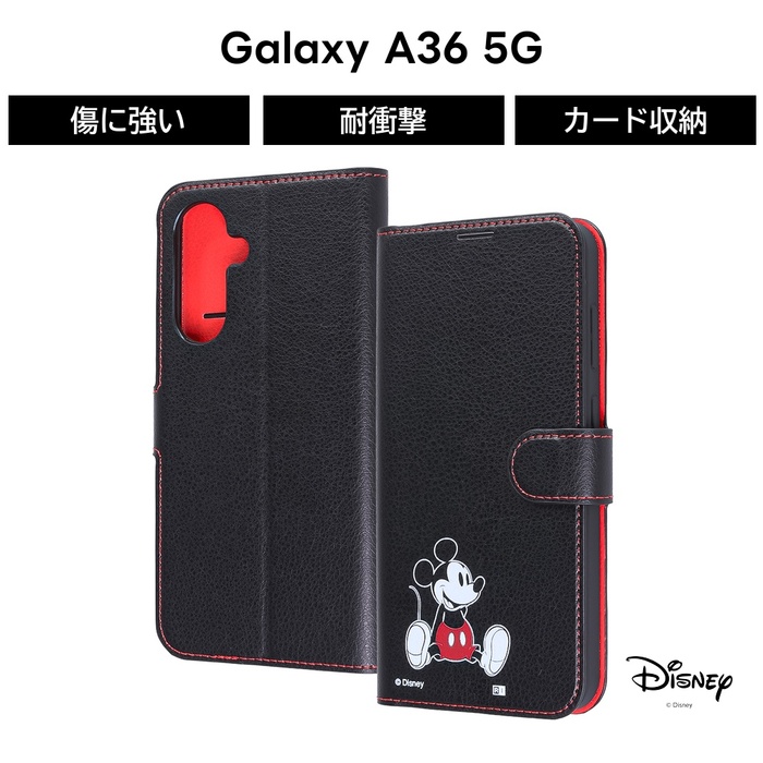 GalaxyA36 ケース 手帳型 ミッキー docomo SC-54F ギャラクシーA36 5G
