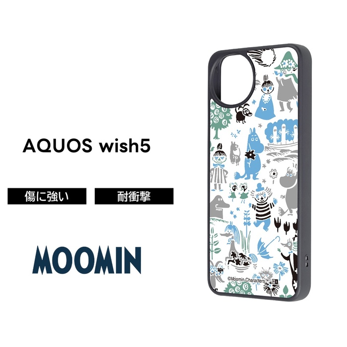 AQUOS wish5 ケース ムーミン docomo SH-52F アクオスウィッシュ5