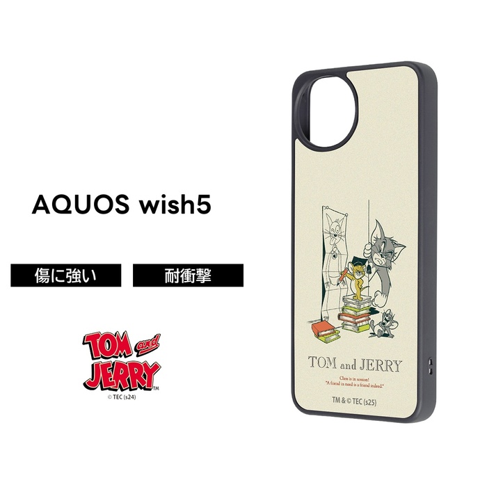 AQUOS wish5 ケース キャラクター トムとジェリー docomo SH-52F