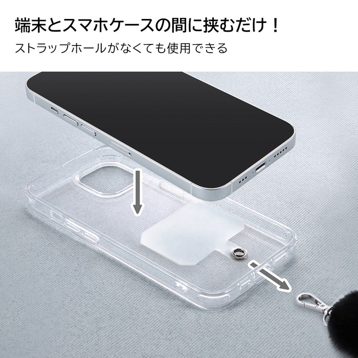 ray-out ファー ハンドストラップ スマホ ストラップ グレー