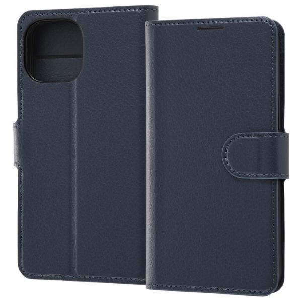 ONES iPhone13mini専用 手帳型 スマホケース ネイビー高級ケース iPhone13mini 5.4inch ケース 手帳型 耐衝撃 手帳型ケース 手帳