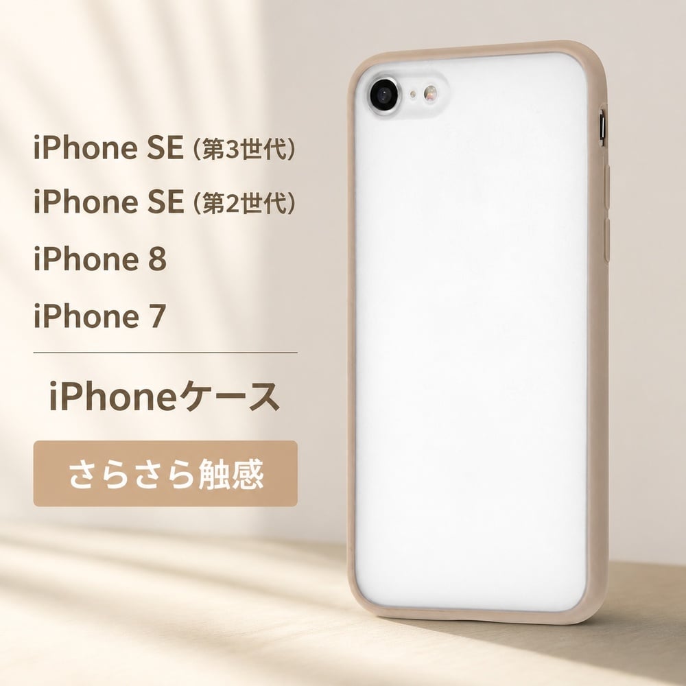 iPhone SE 第3世代/SE 第2世代 / 8 7 マットハイブリッドケース SHEER